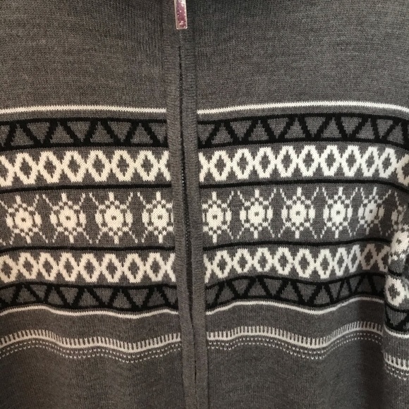 JOSEPHINE CHAUS Grey Southwestern Full Zip L/S - Picture 2 of 6